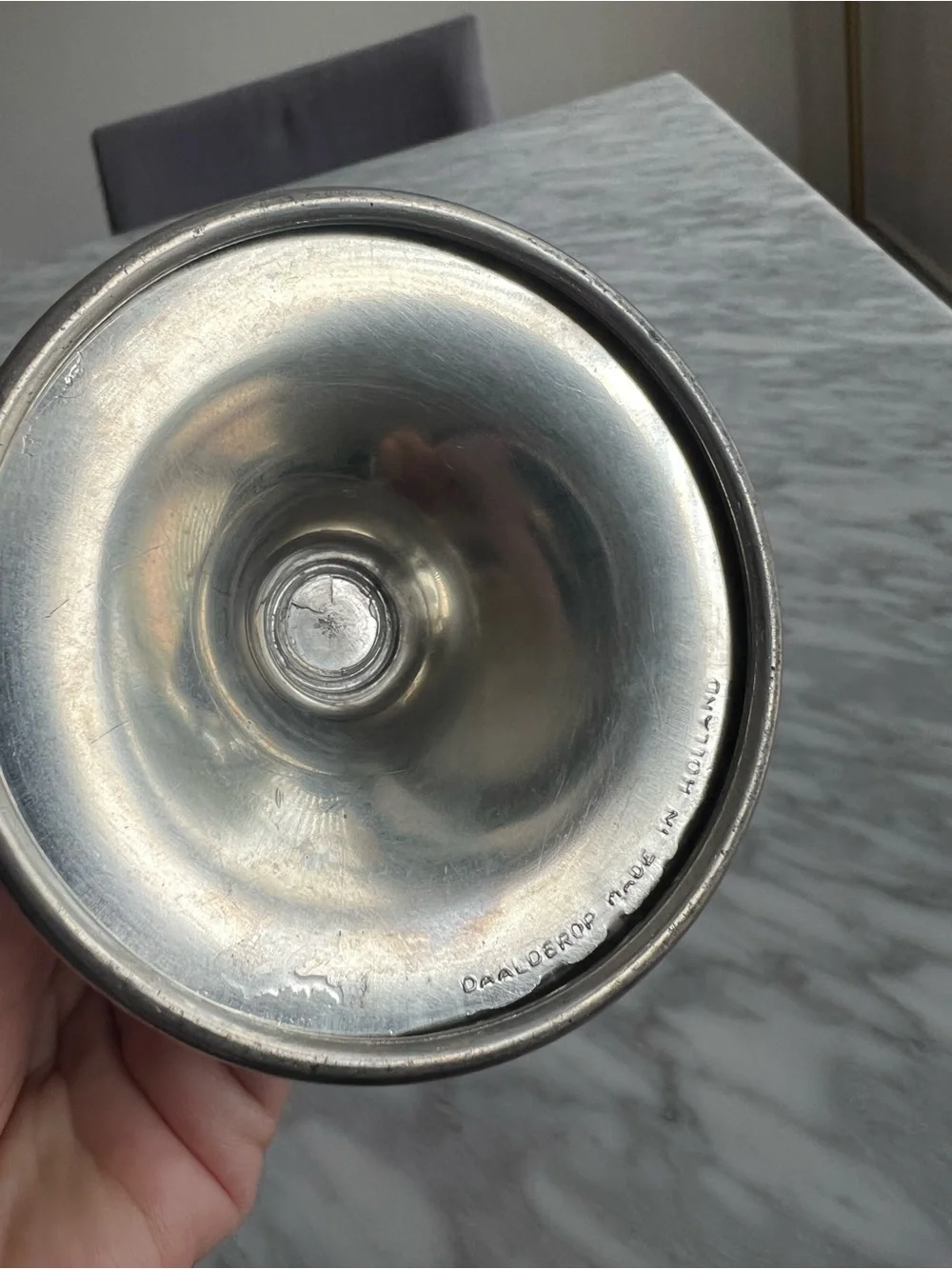 Vintage Pewter Bud Vase - Daalderop Made in Holland
